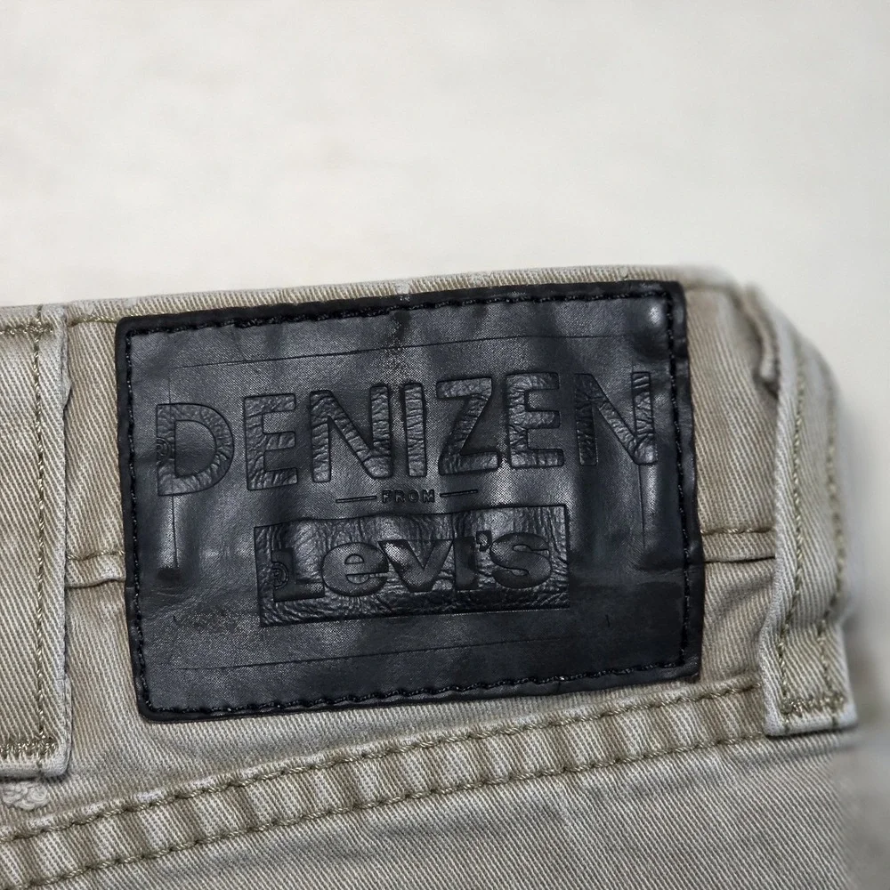 DENIZEN LEVI'S 231 Athletic Fit Jeans Mens 38x29 (38x32) Beige Denim Chinos